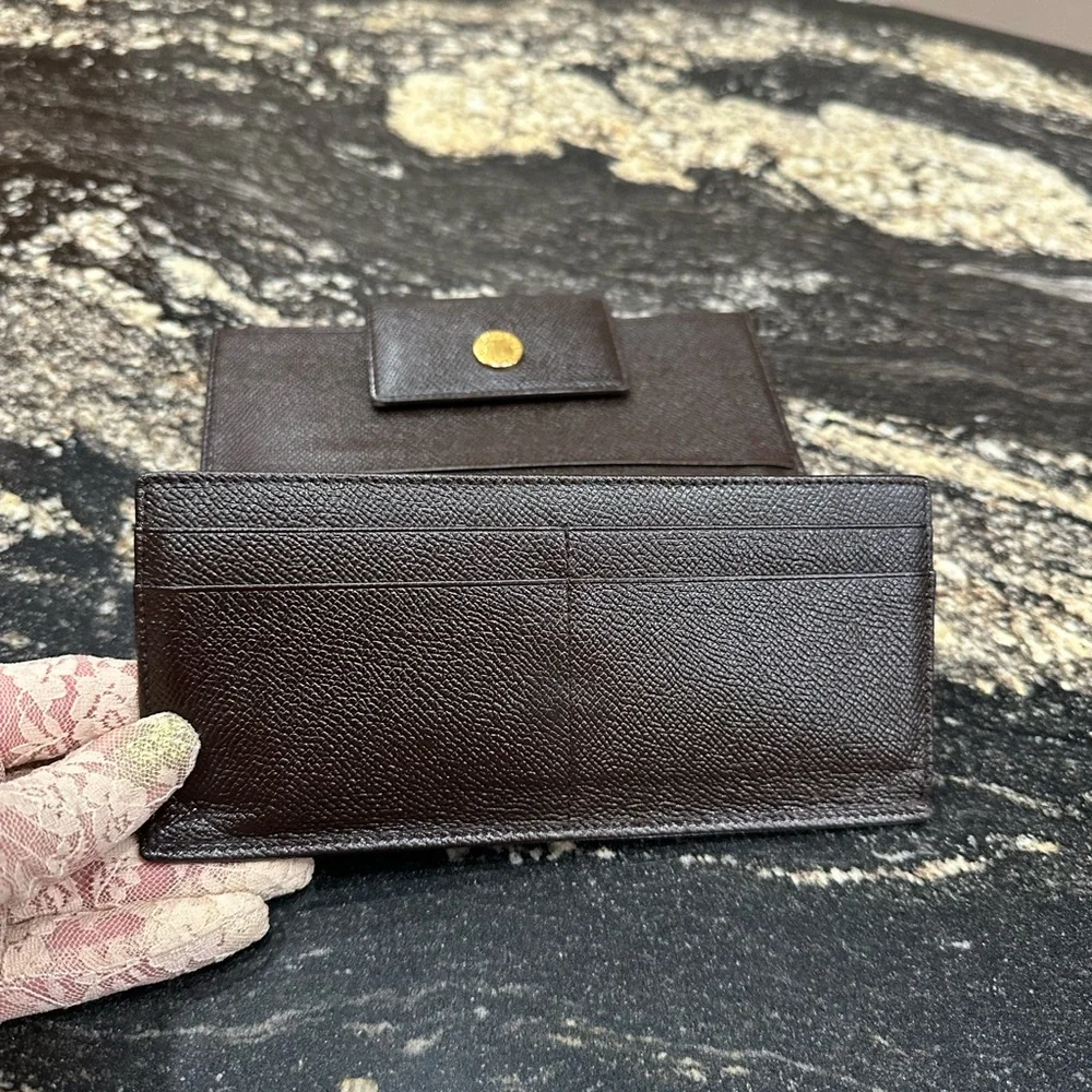 Bulgari Brown and Gold Wallet - Picture 8 of 15